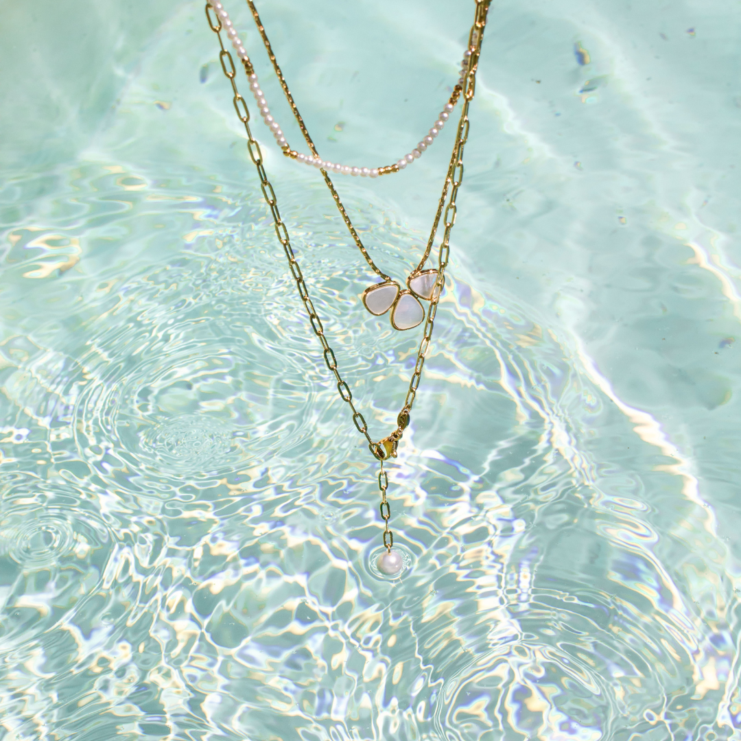 Ocean Find Y-Necklace Gold