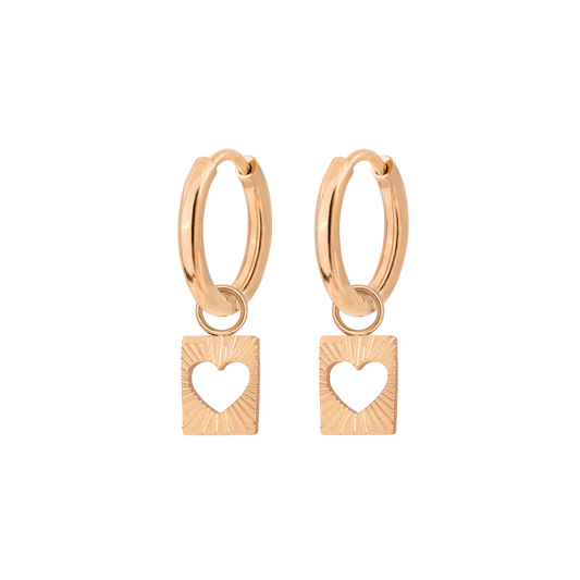 Summer Luv Hoop Set Baby Roségold