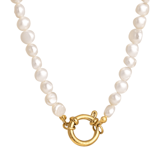 Lola Power Pearl Necklace Gold
