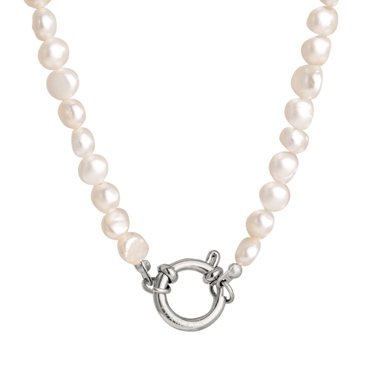 Lola Power Pearl Necklace Silber