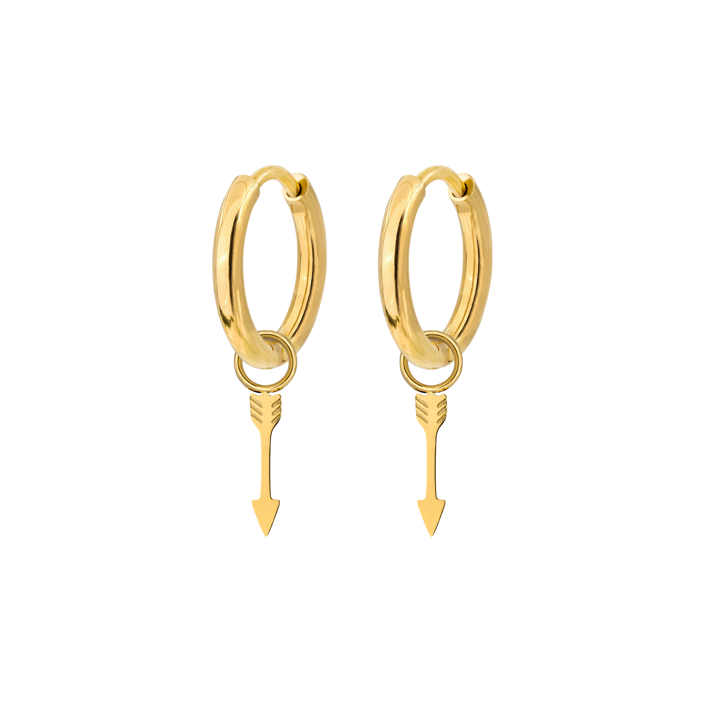 Cupid Arrow Hoopies Gold