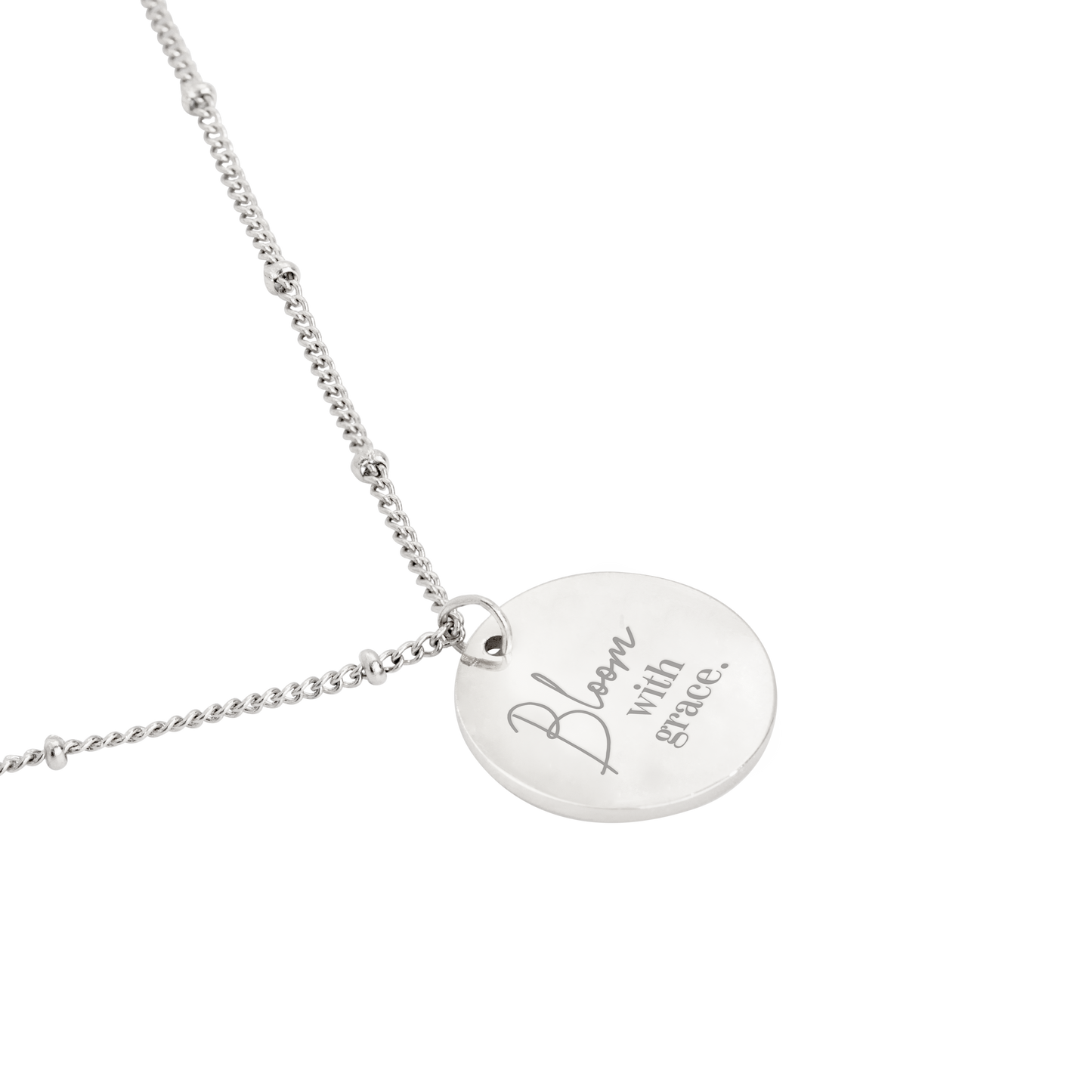 Bloom with grace Necklace Silber