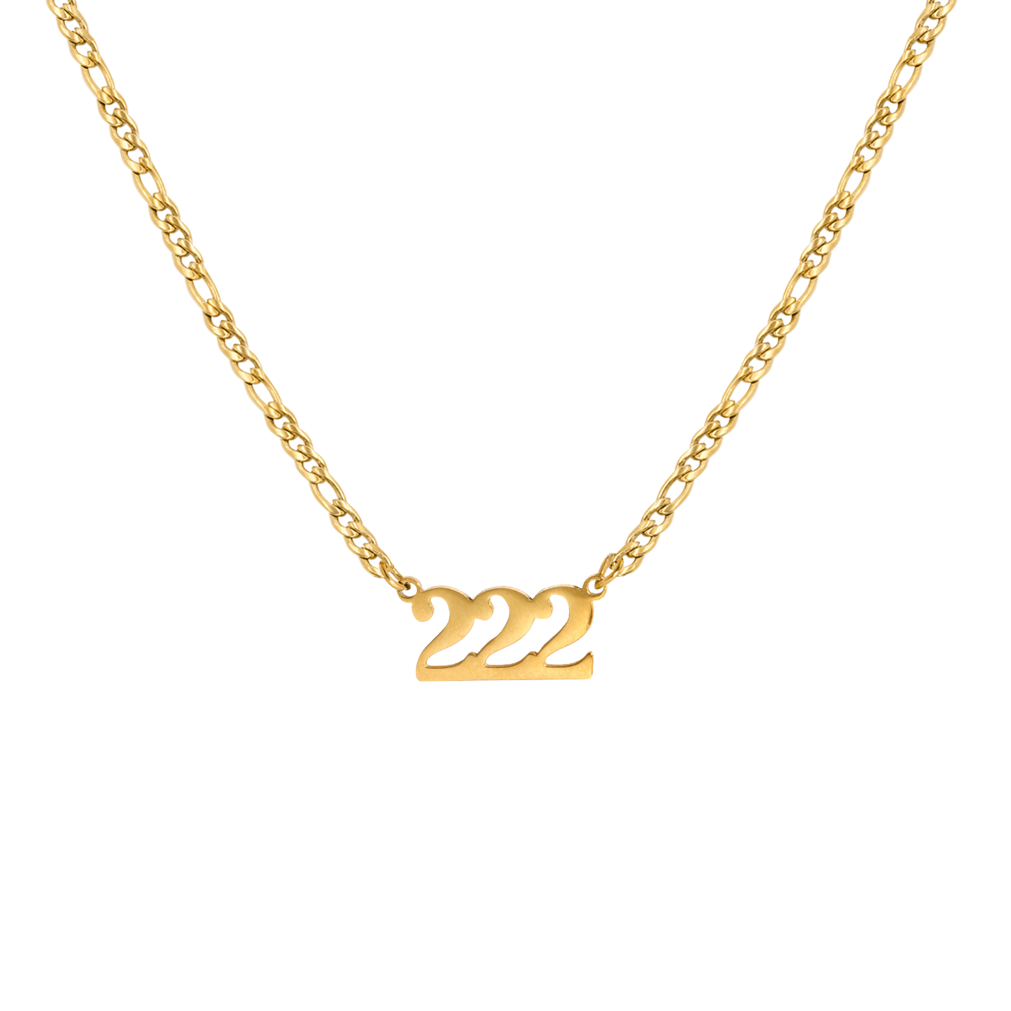 Angel Number Necklace Gold