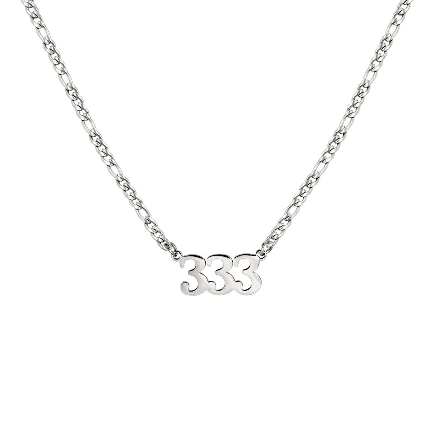 Angel Number Necklace Silber