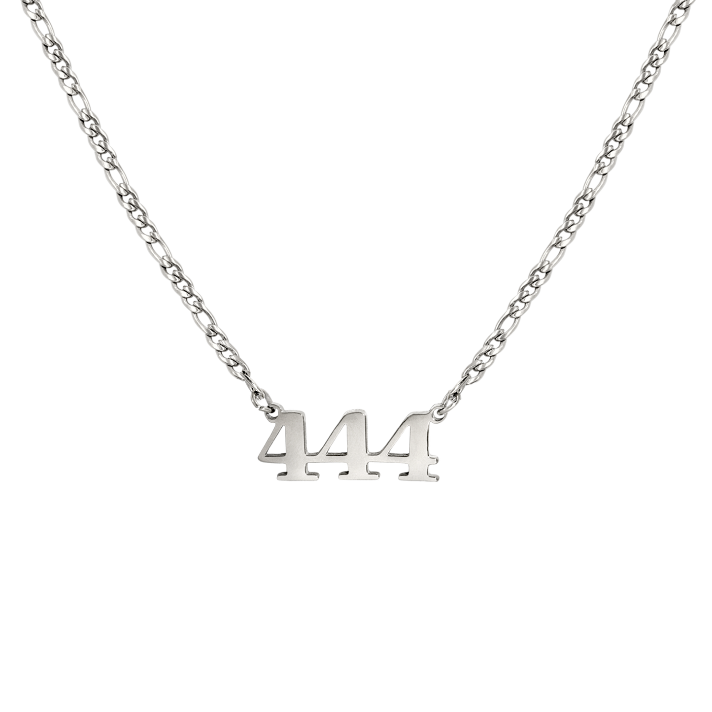Angel Number Necklace Silber