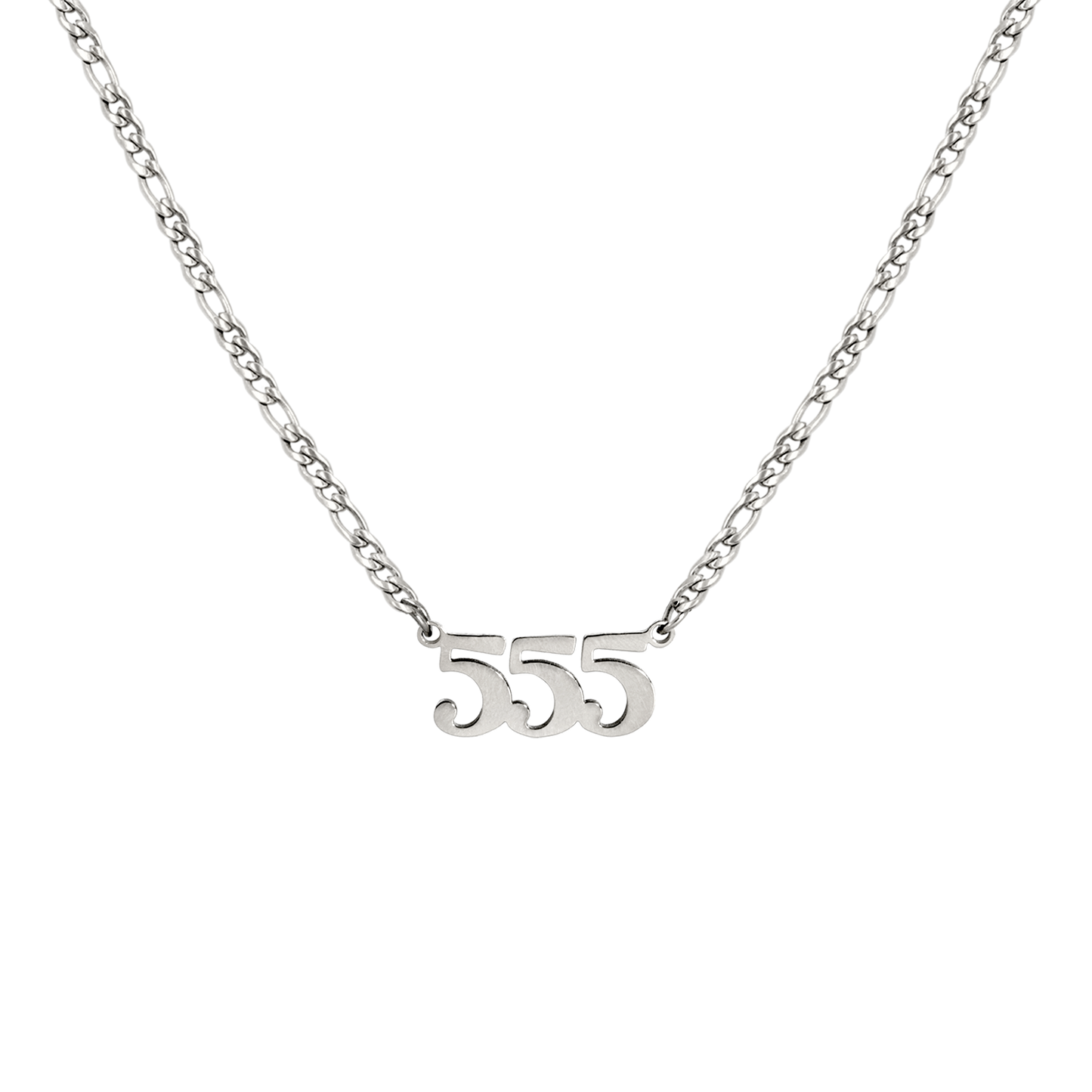 Angel Number Necklace Silber