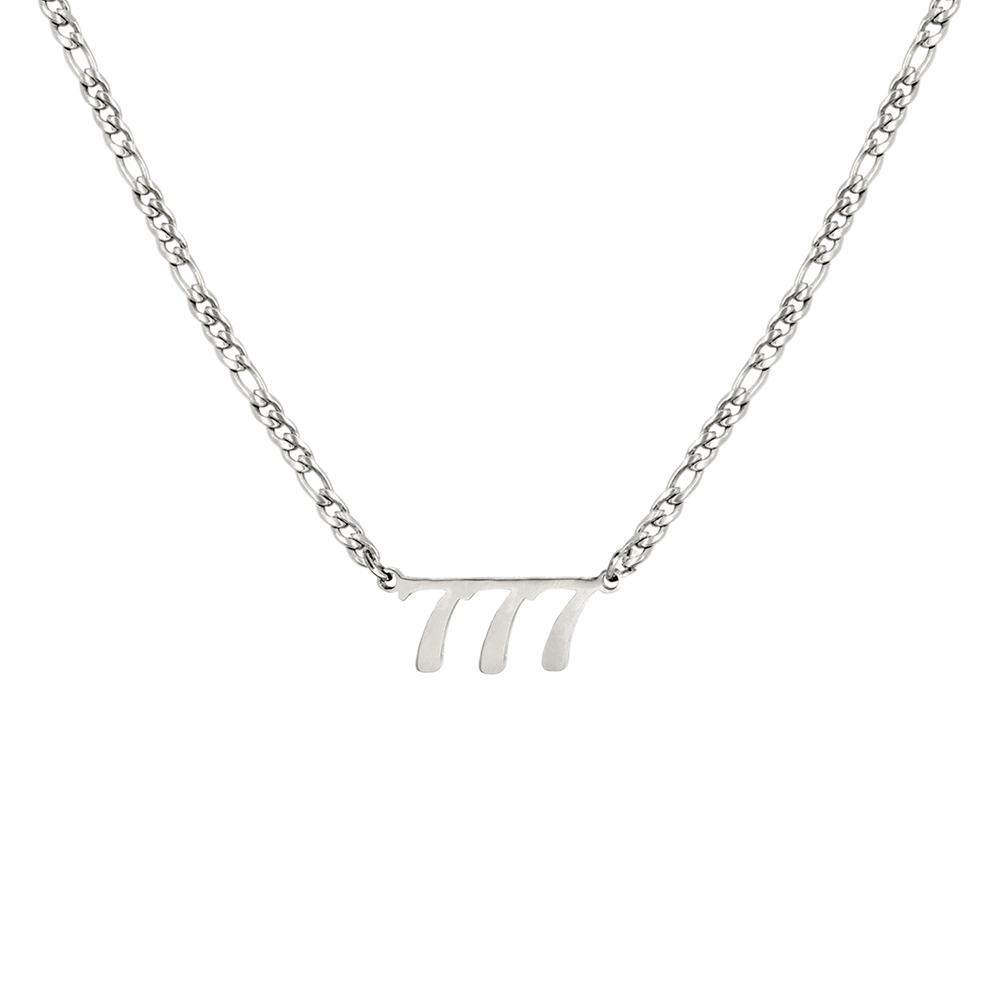 Angel Number Necklace Silber