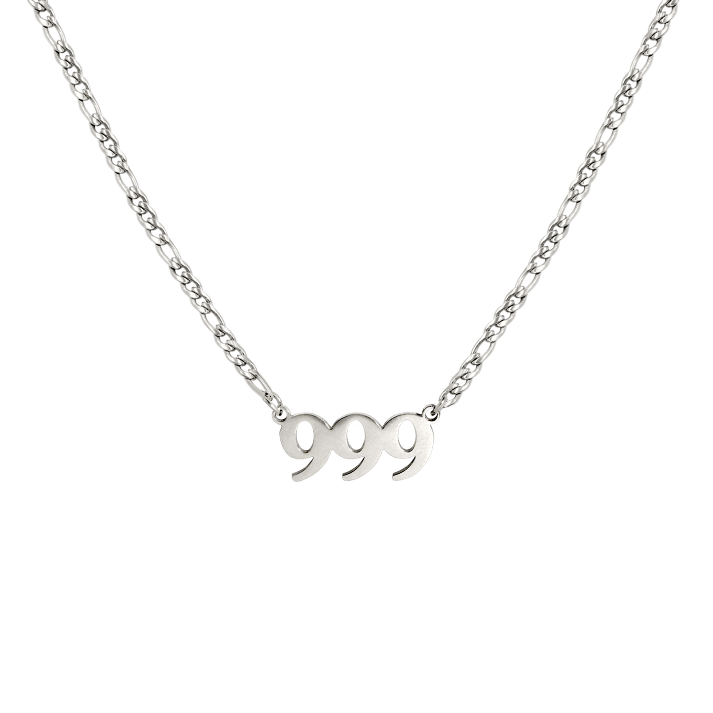 Angel Number Necklace Silber