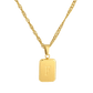 Letter Necklace F Gold