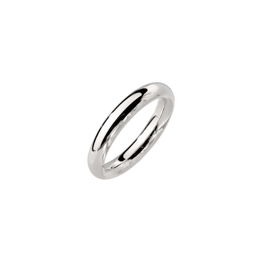 Retro Radiance Ring Silber
