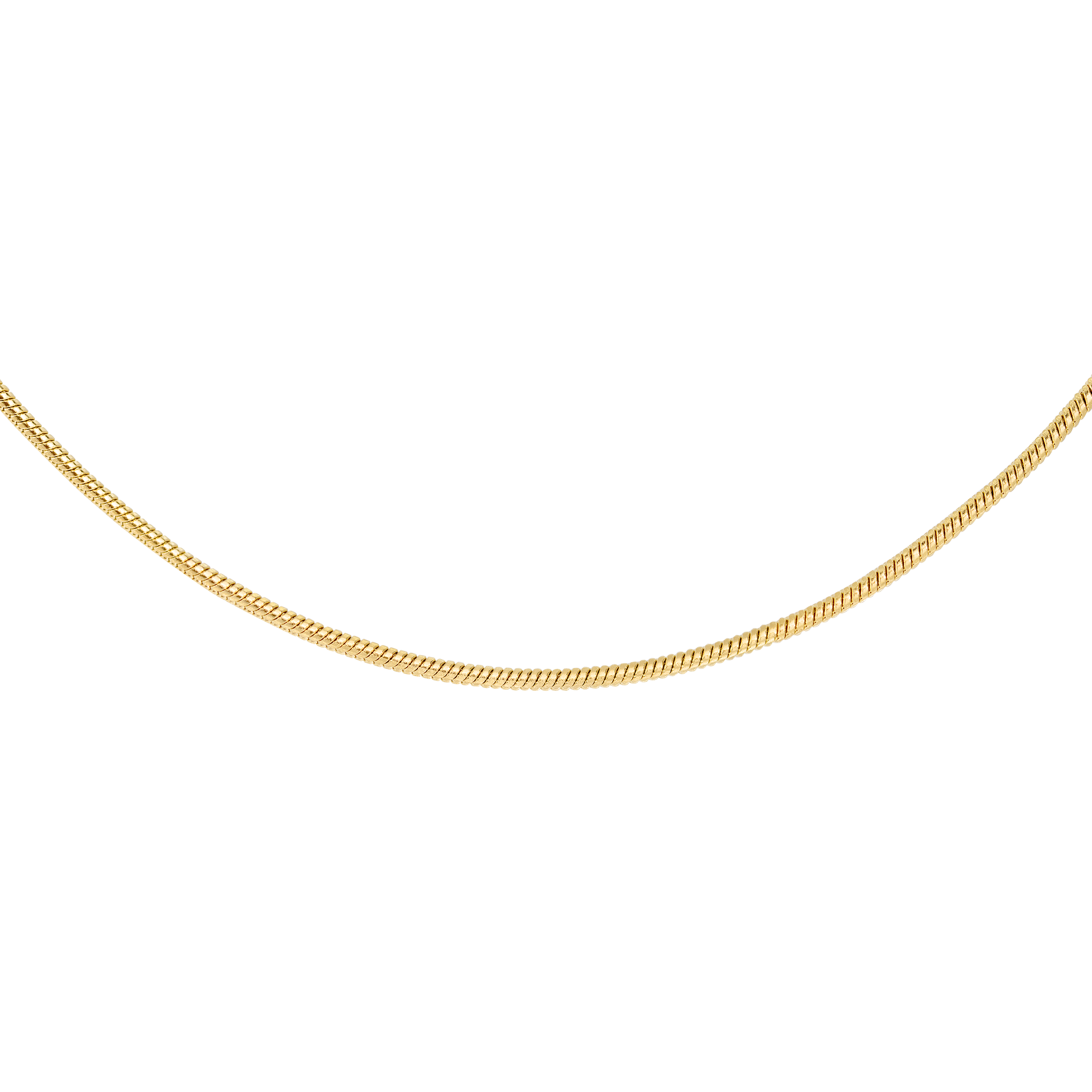 Round Snake Necklace Gold Luamaya