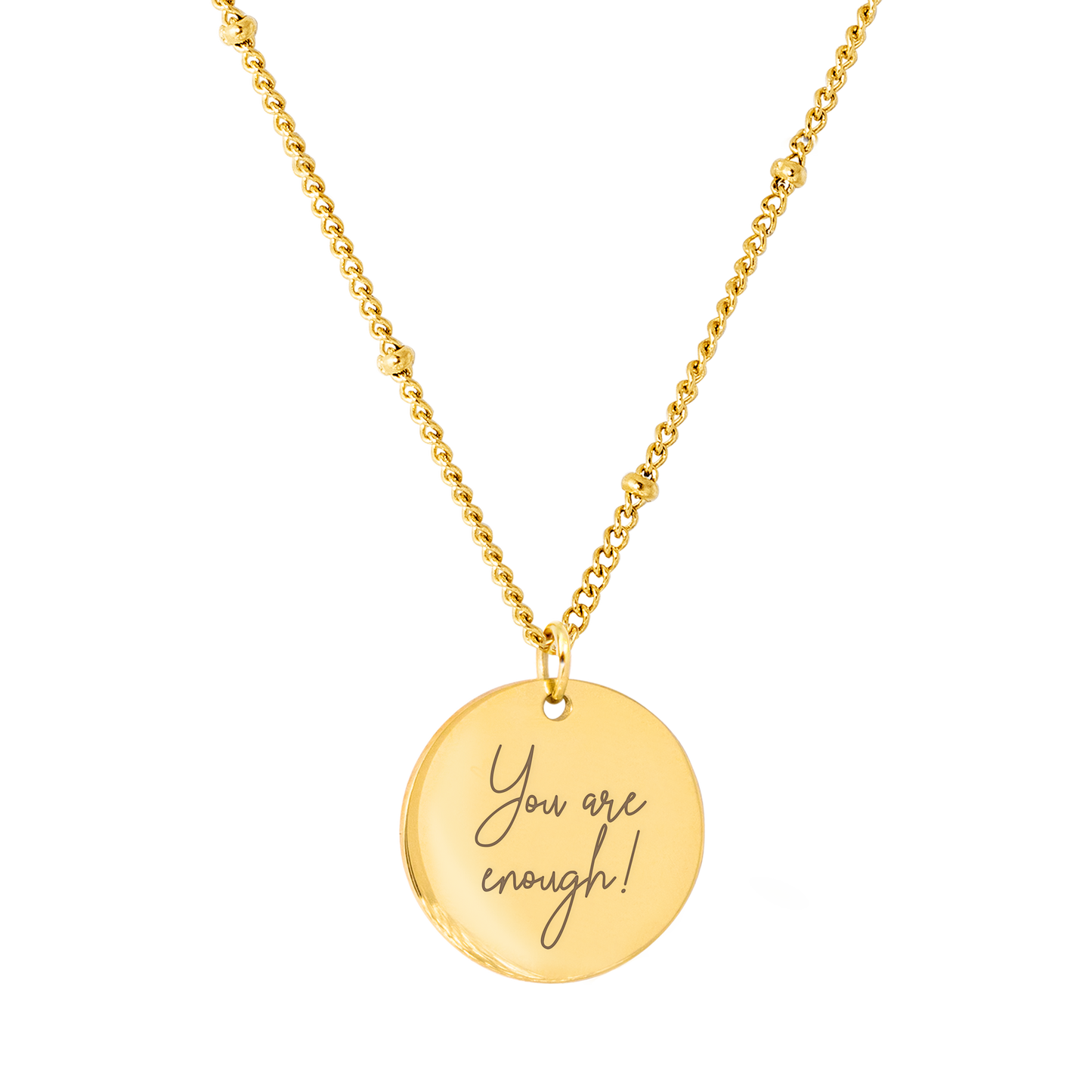 You are enough Necklace Gold