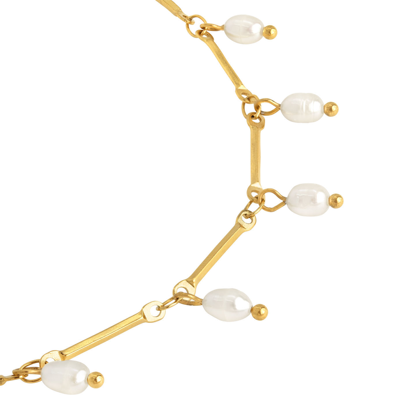 Annes Authentic Pearl Choker Gold