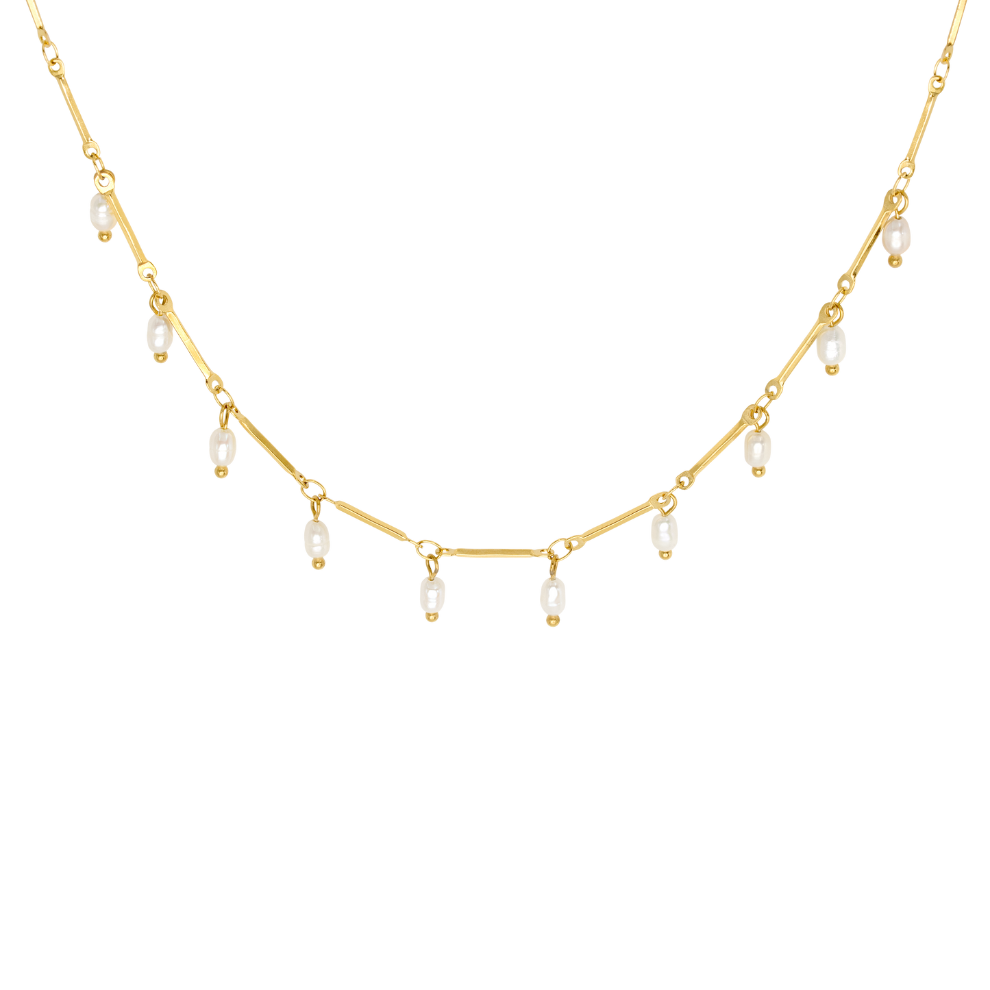 Annes Authentic Pearl Choker Gold