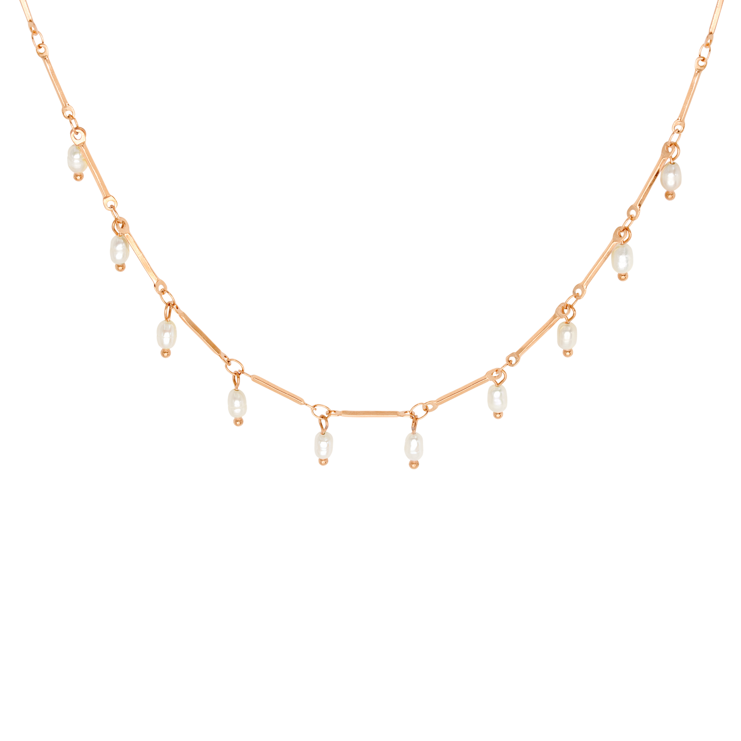 Annes Authentic Pearl Choker Roségold