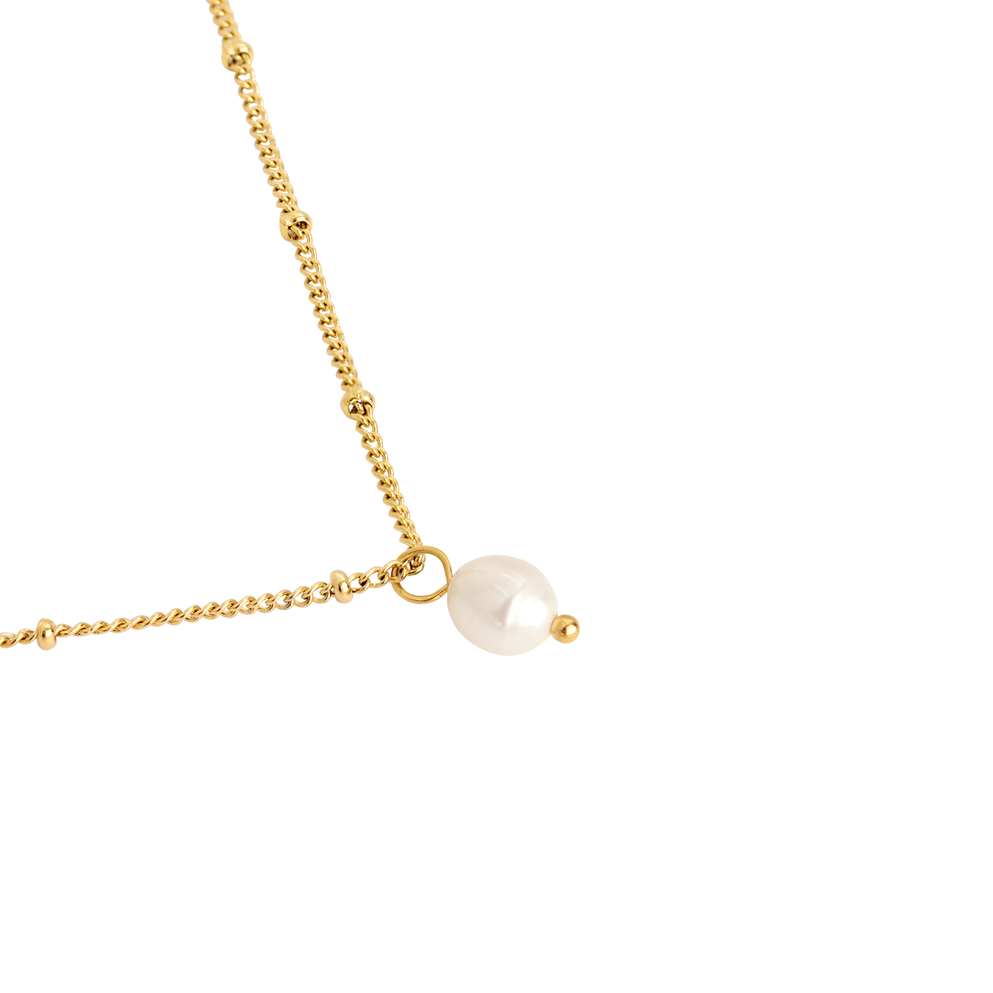 Baby Pearl Necklace Gold