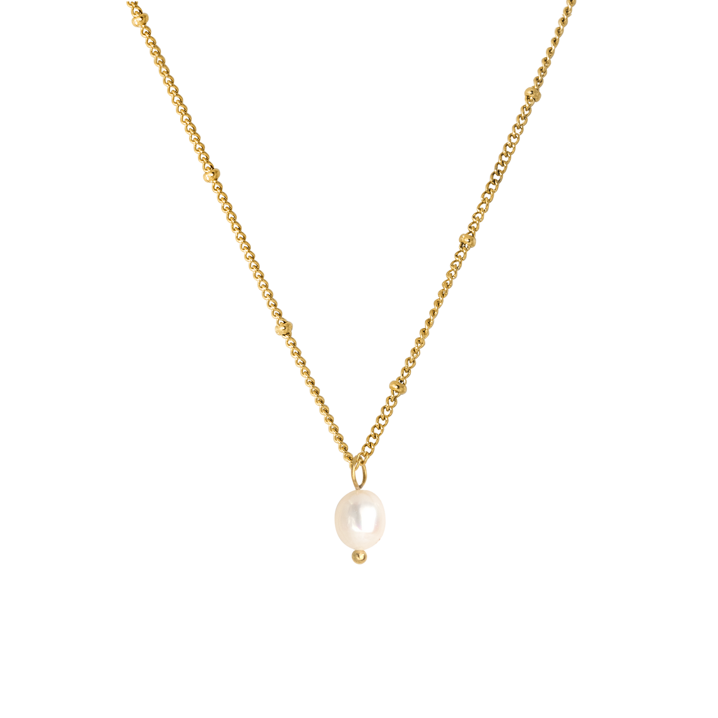 Baby Pearl Necklace Gold
