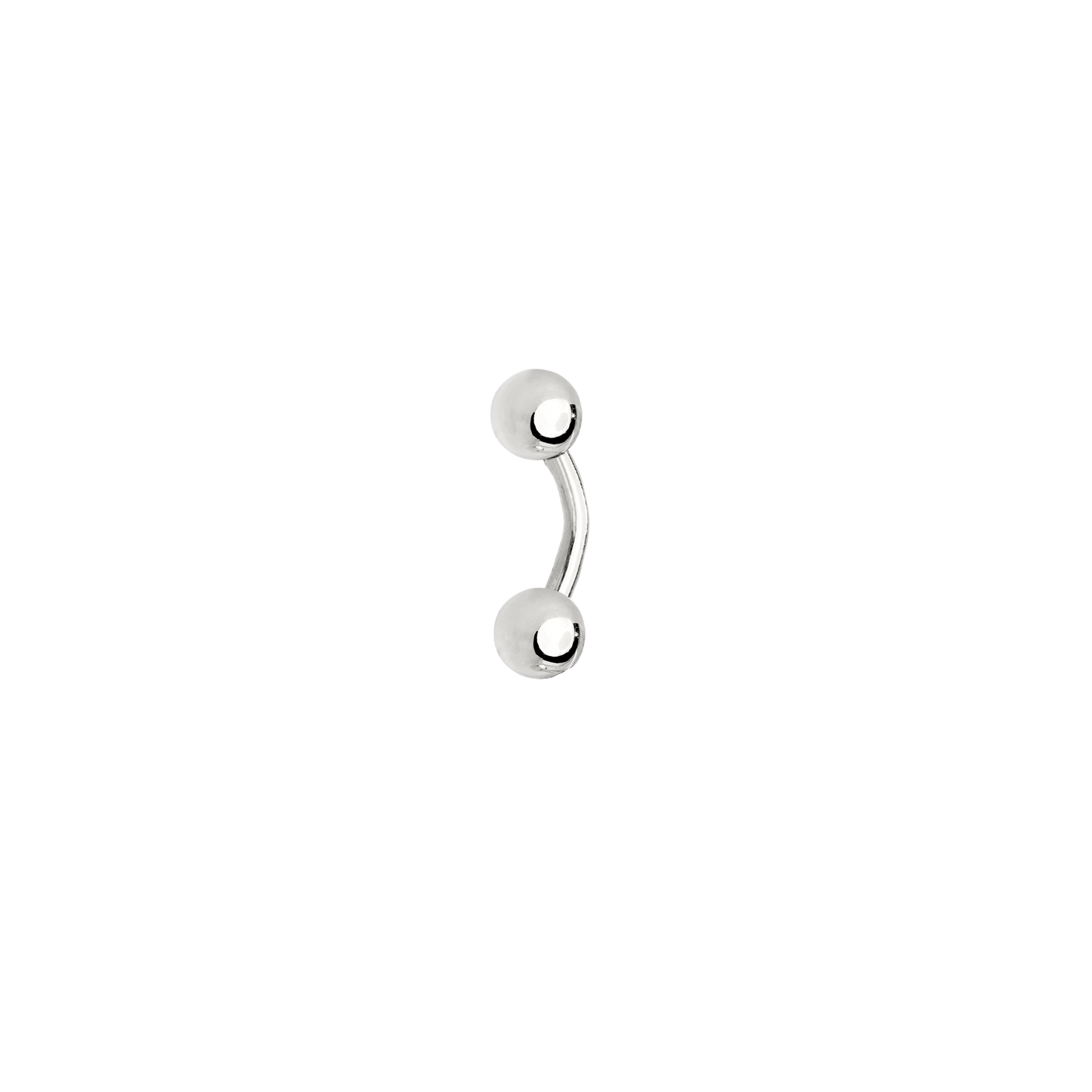 Basic Banana Ear Piercing Silber