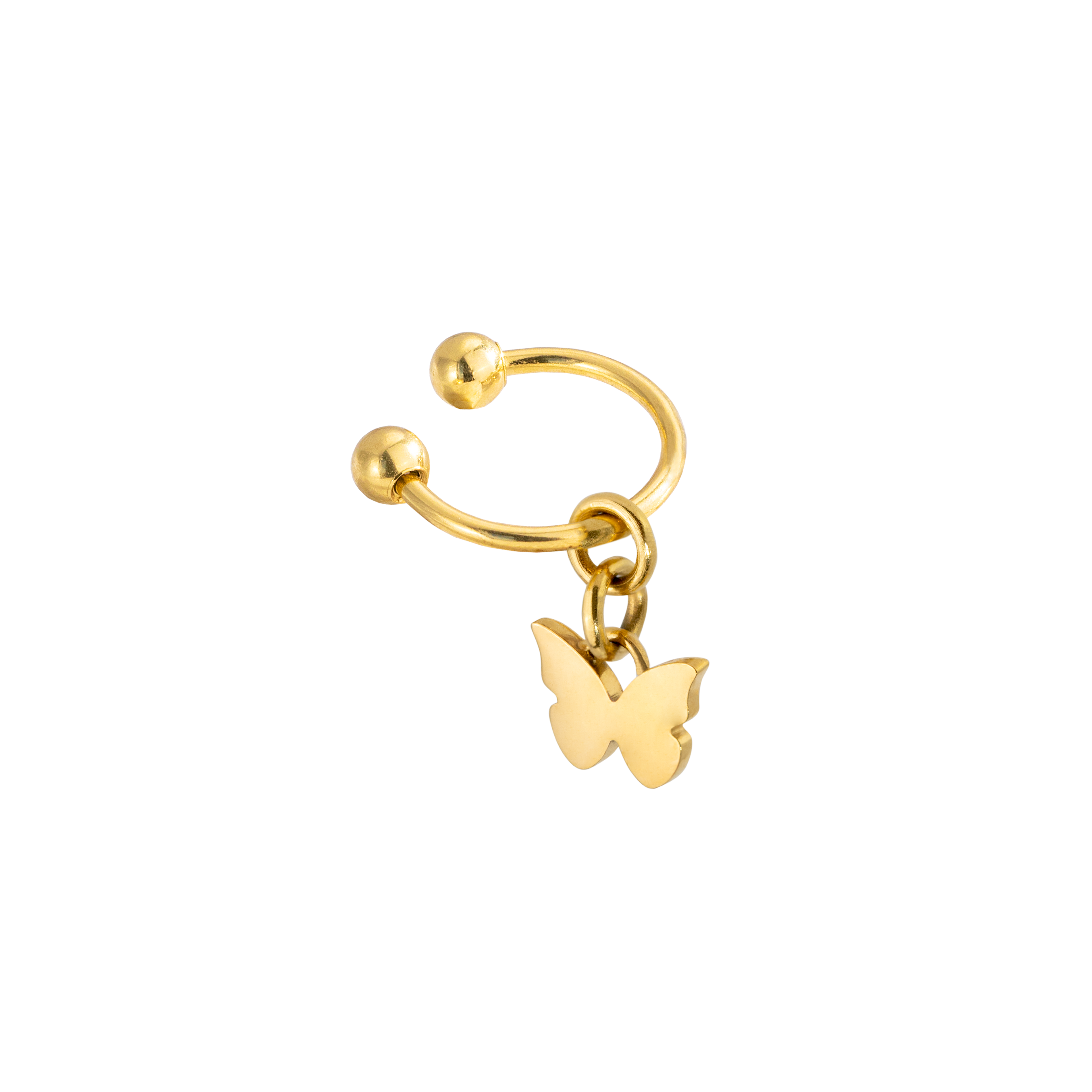 Fluttery Ear Cuff Gold Luamaya