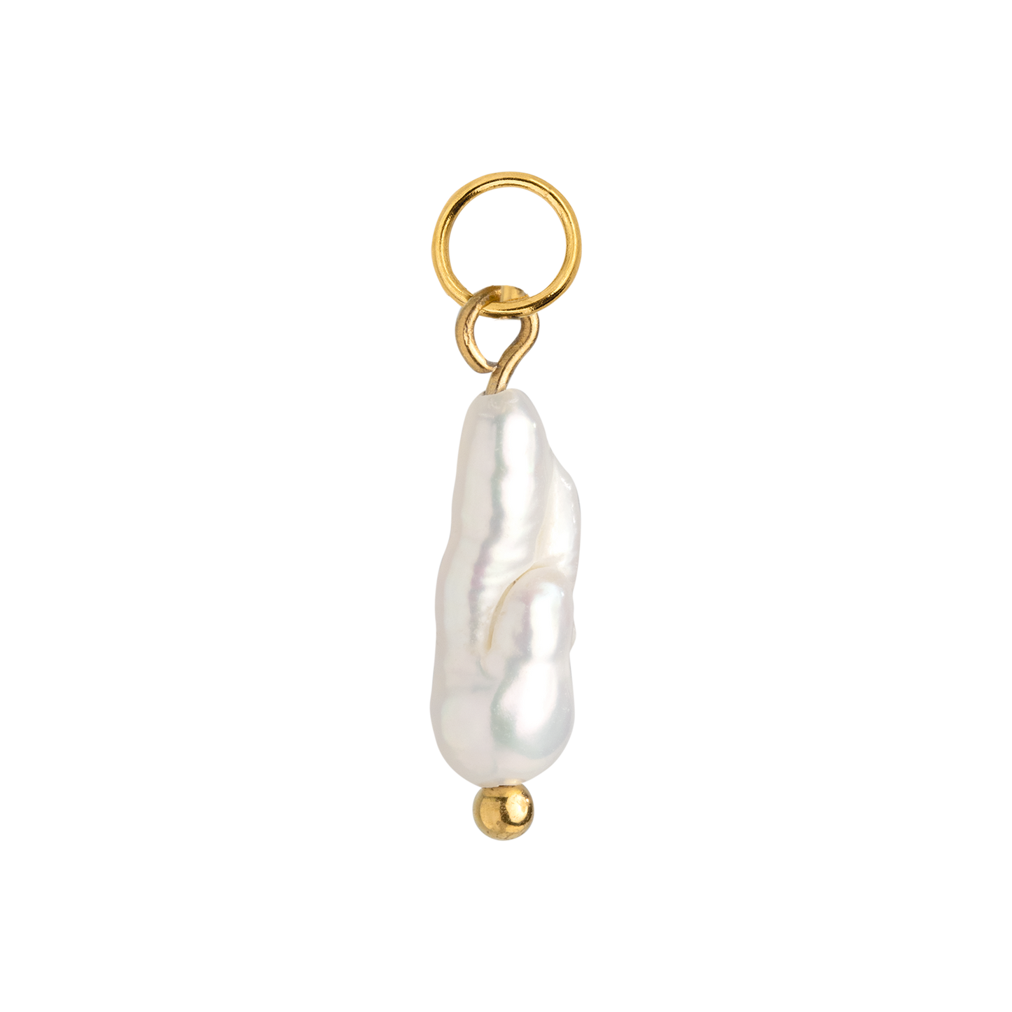 Lisas Power Pearl Hoop Set Gold