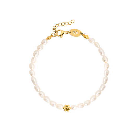 Blossom Pearl Bracelet Gold