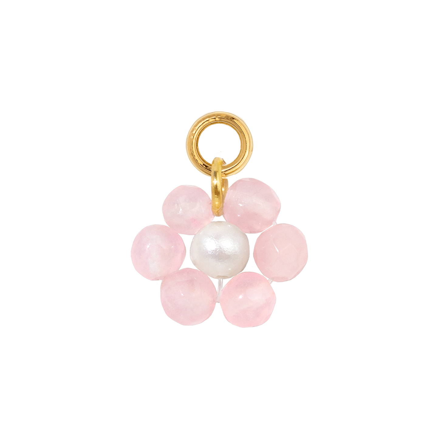 Rose Flora Hoop Set Small Gold