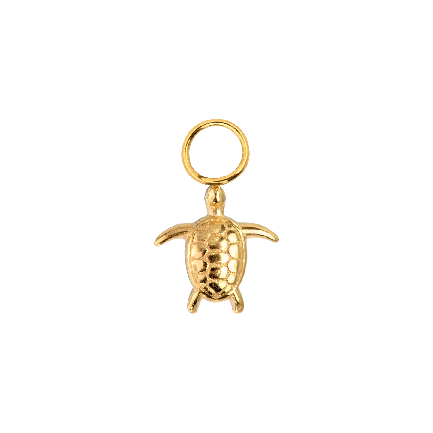 Sea Turtle Twisted Hoop Set Small Gold