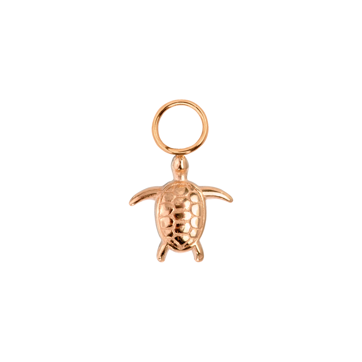 Sea Turtle Twisted Hoop Set Small Roségold
