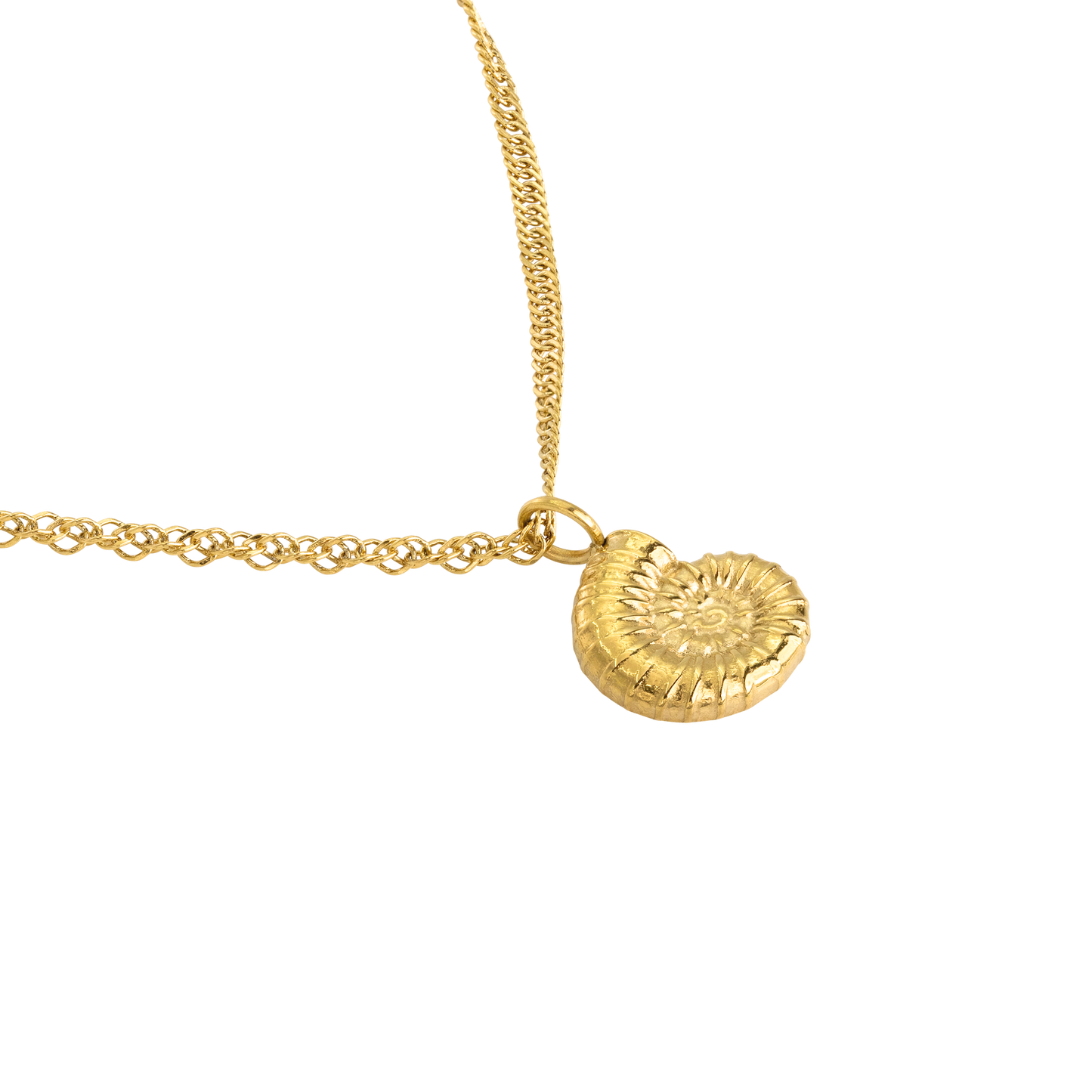 Shell Seeker Necklace Gold