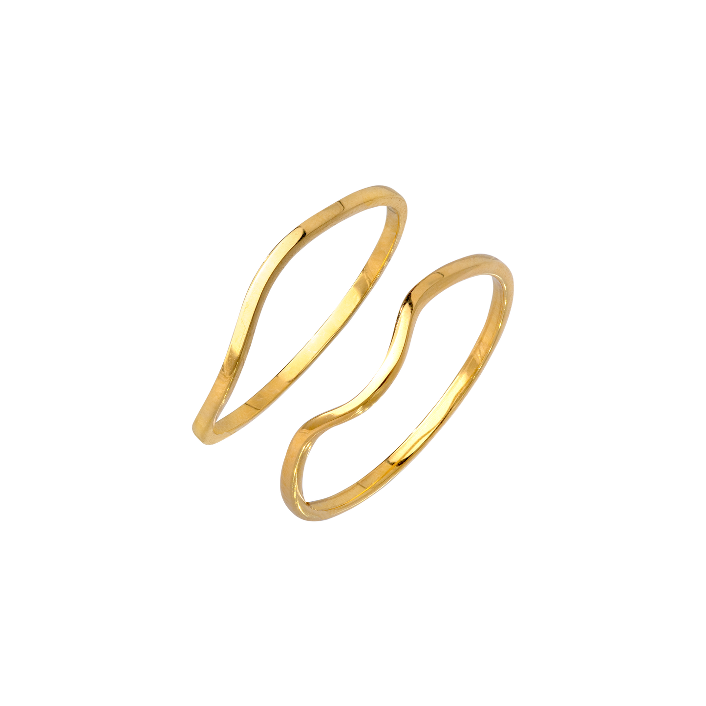 Skinny Dip Ring Duo Gold