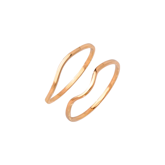 Skinny Dip Ring Duo Roségold
