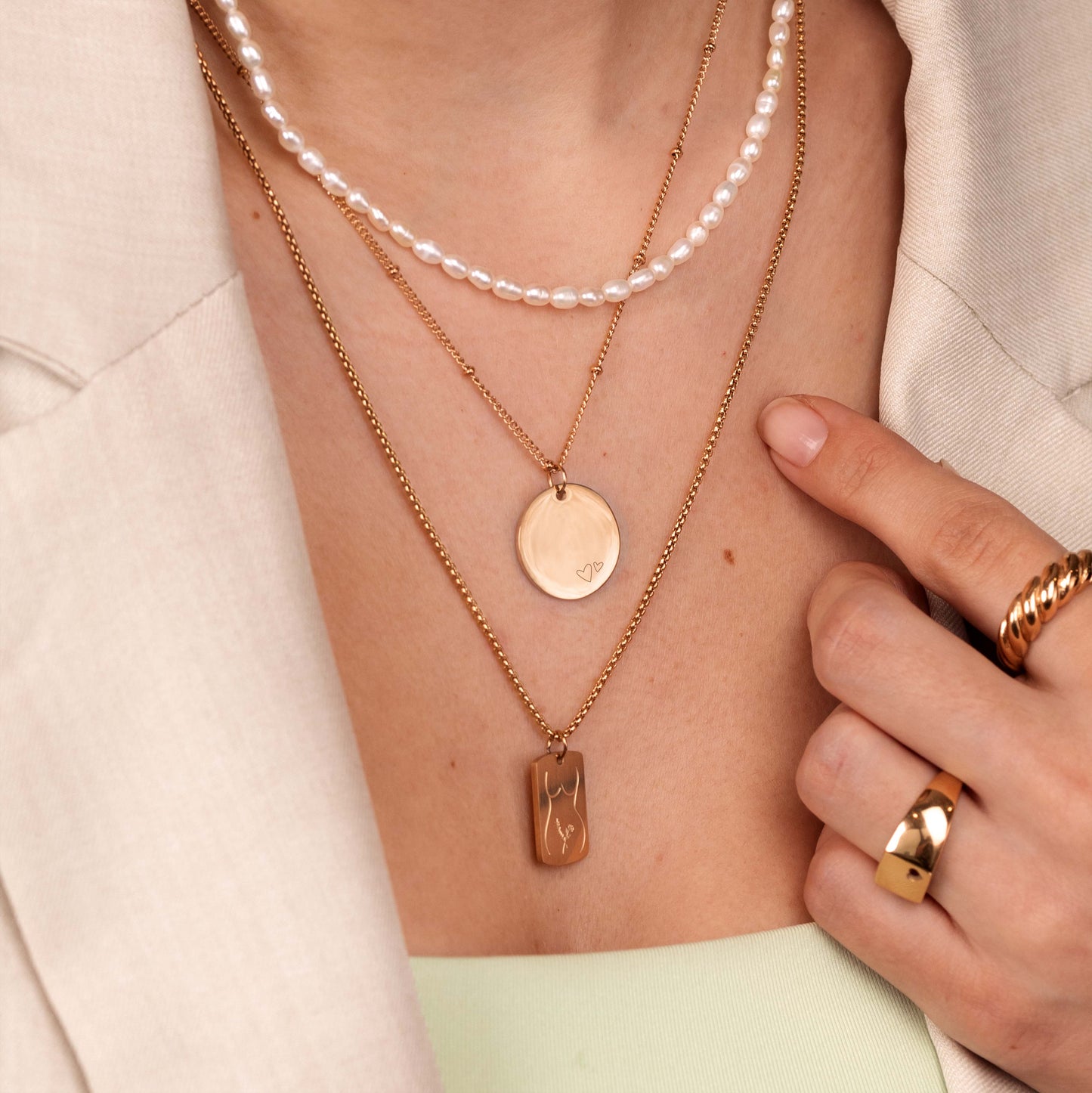 Mother & Daughter Necklace Bundle Roségold