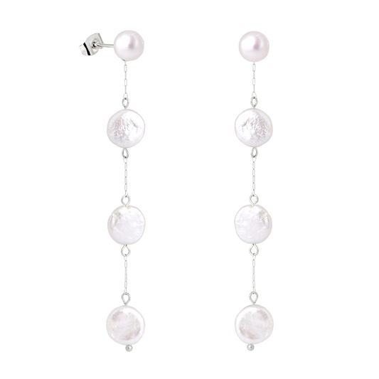 Pure Love Pearl Earrings Silber