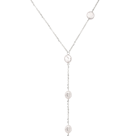 Timeless Pearl Y-Necklace Silber