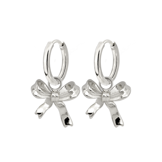Pretty Ribbon Hoop Set Small Silber