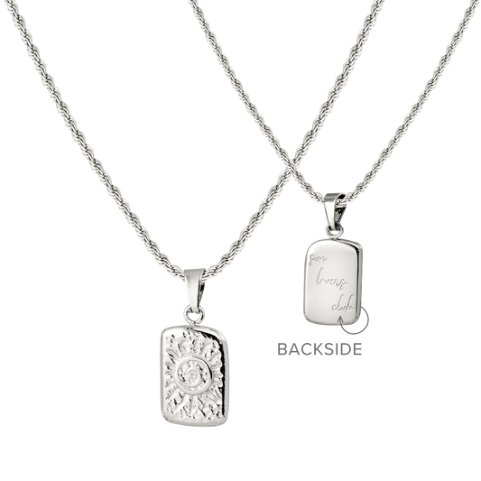 Sun Lover Pendant Necklace Silber