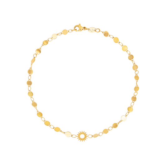 Sunny Side Up Anklet Gold