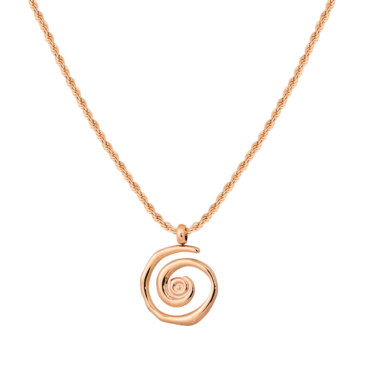 Sweet Swirl Necklace Roségold