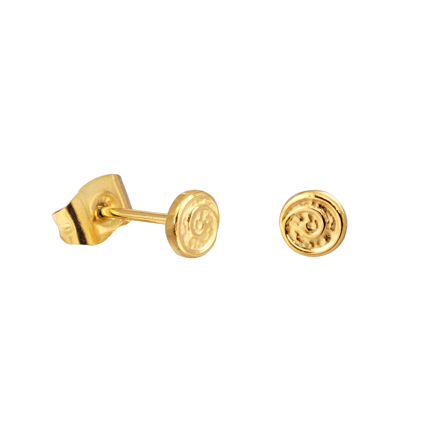 Sweet Swirl Studs Gold