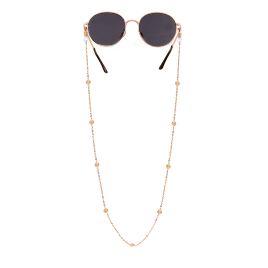 Swirl'n Sunglasses Chain Roségold
