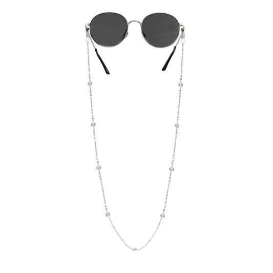 Swirl'n Sunglasses Chain Silber