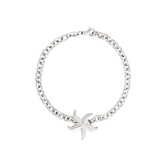 Chunky Starfish Bracelet Silber