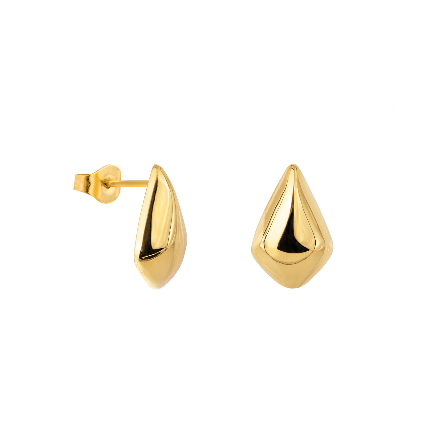 Happy Tears Studs Gold