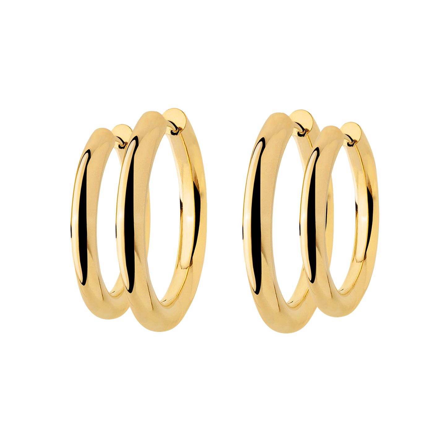 Chunky Lover Hoop Bundle Large Gold
