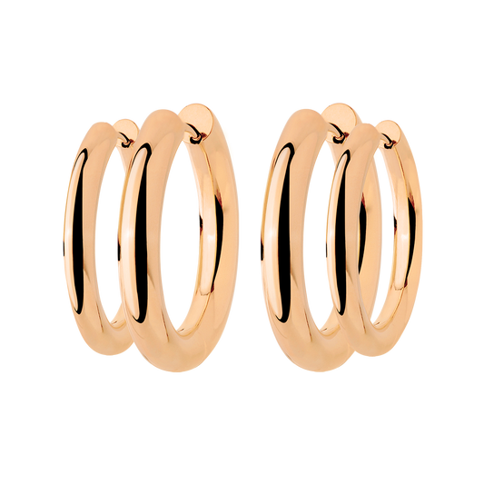 Chunky Lover Hoop Bundle Maxi Roségold