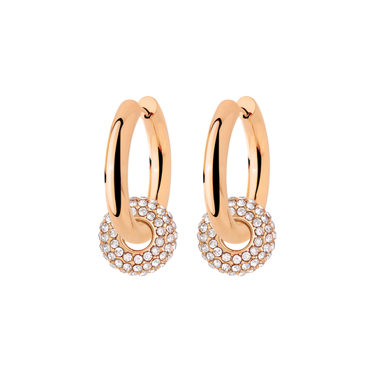 Chunky Radiant Wheel Hoop Set Medium Roségold