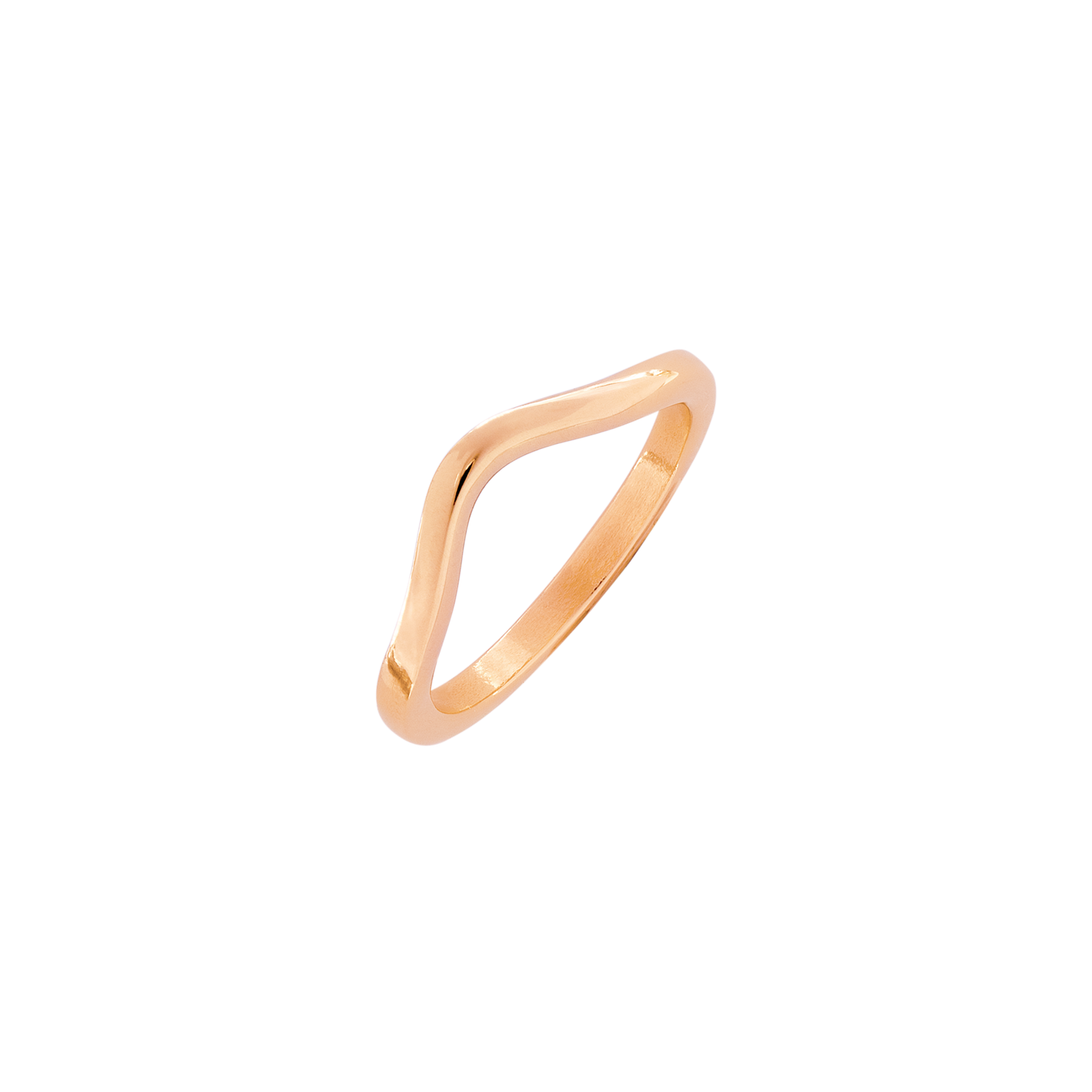 Gentle Curve Ring Roségold