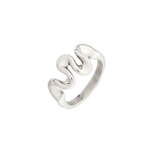 Swirl Ring Silber