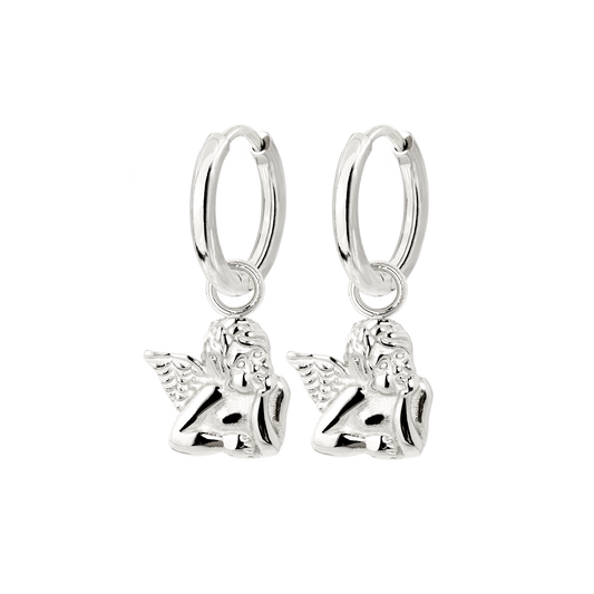 Cherub Hoop Set Small Silber