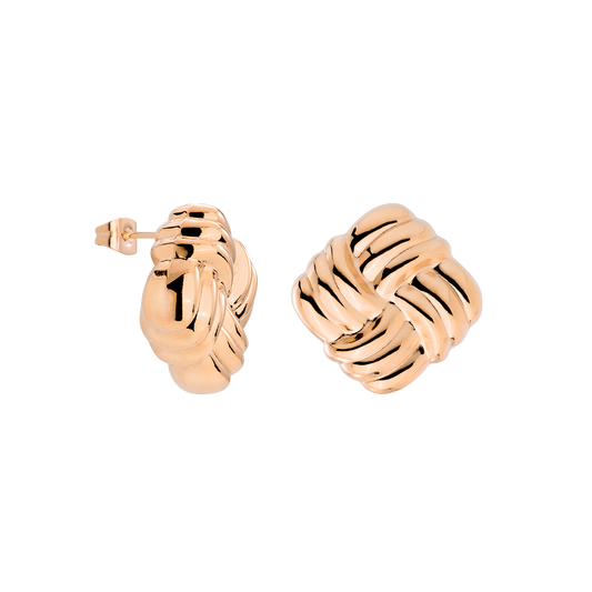 Granny Button Studs Large Roségold